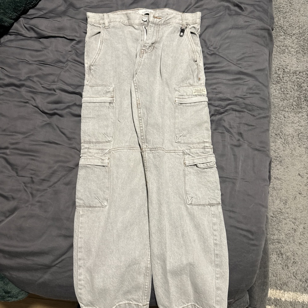 PacSun Light Gray Cargo Pants for Men